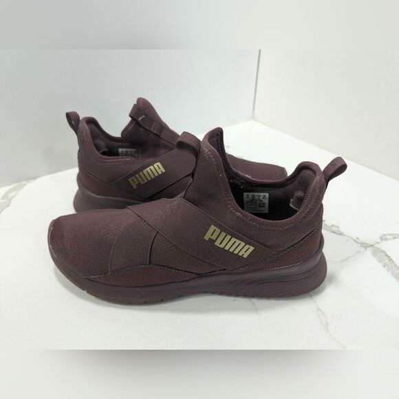 Puma women High Top Trainer Burgundy 377714-02 High Top sneakers Women's Size 9 - Picture 2 of 8